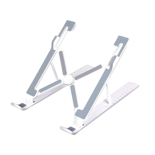 Portable Laptop Stand Tabletop Foldable 10 Levels Adjustable Laptop Riser Ventilated Cooling Laptop Stand