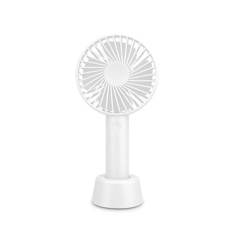 

USB Portable Fan Charge For 3 Hours Three - speed Wind Control Portable Long Working Support USB Mute & Compact White