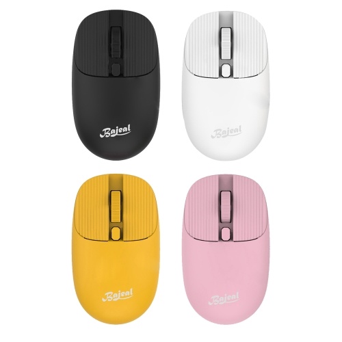 

Wireless Mouse with 2.4G Receiver for Laptop Ergonomic Computer Mouse Auto Sleep Mode Plug N Play 3 Adjustable DPI Levels, White