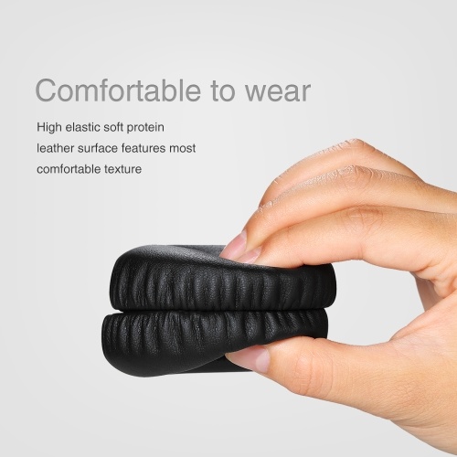 

Replacement Memory Ear Pad Protein Leather Around Ear Cups Cushion Cover for Monster Beat by Dr.Dre Solo Wireless Headphones