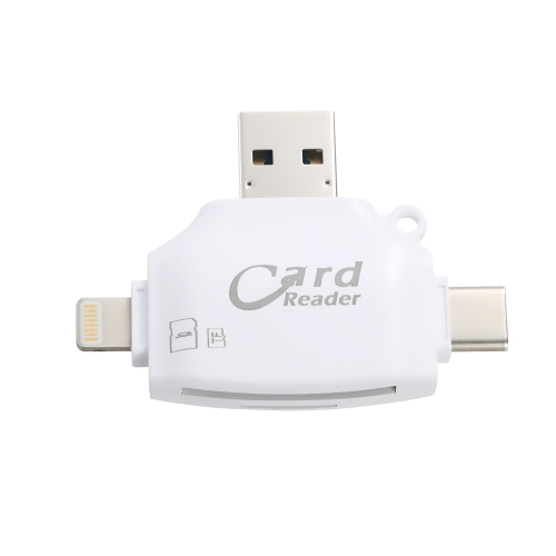 SD Card Reader 4 в 1 SD / TF адаптер для чтения карт памяти для iPhone / Android / ПК