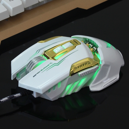 

ZERODATE X900 Gaming Mouse Breathing Light Эргономичные 7 кнопок Проводная USB-механическая мышь с 3200DPI для ПК Gamer Black