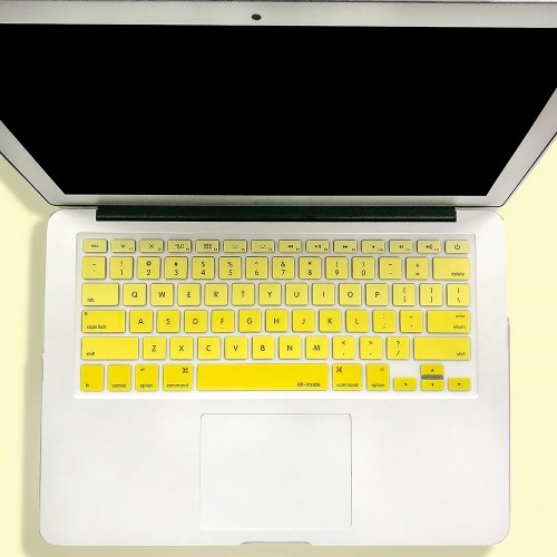 

TPU Keyboard Cover Dustproof Keyboard Protective Film Compatible with Apple MacBook Air 13.3 inch A1466/A1369 Yellow