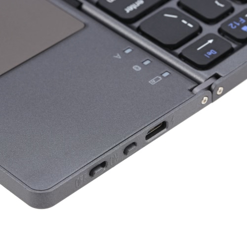 

Portable Mini Ultra Slim Thin Foldable Folding BT Wireless Keyboard with Touchpad for iPhone 6s/iPad Pro/MacBook Mobile Phone Tablet PC