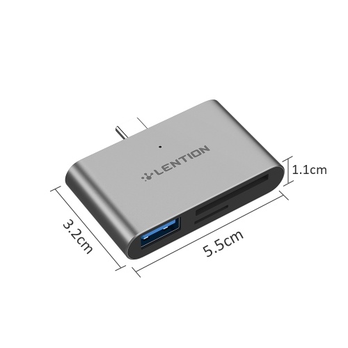 

LENTION CB-TB-CS15-GRY Адаптер USB C с интерфейсом HD типа C к типу C Конвертер USB3.0 Высокая скорость передачи данных Быстрая зарядка для мобильных телефонов