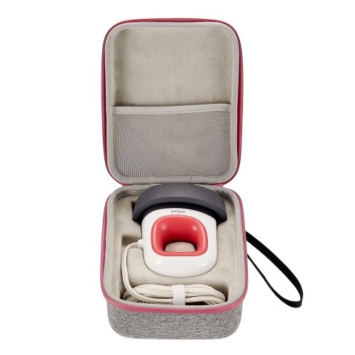 

EVA Storage Bag Portable Heat Press Machine Storage Bag Waterproof Shockproof Storage Case for Cricut Easy Press Grey+Pink