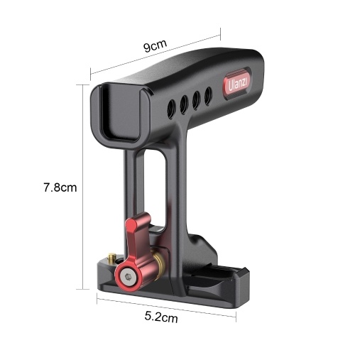 Ulanzi R084 Camera Cage Mini Metal Top Handle Universal Hand Grip Aluminum Alloy with Cold Shoe Mount 1/4 Inch Screw Holes