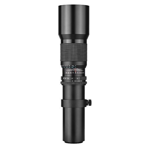 Andoer 500mm/ 1000mm f/8 High Power Camera Telephoto Lens Manual Focus with 2X Converter Lens Cover Lens Protector Carrying Bag for Scenery Photography Stage Shooting Sport Event Photography Replacement for Nikon D40 D40X D60 D90 D100 D200 D300 D500 D600  