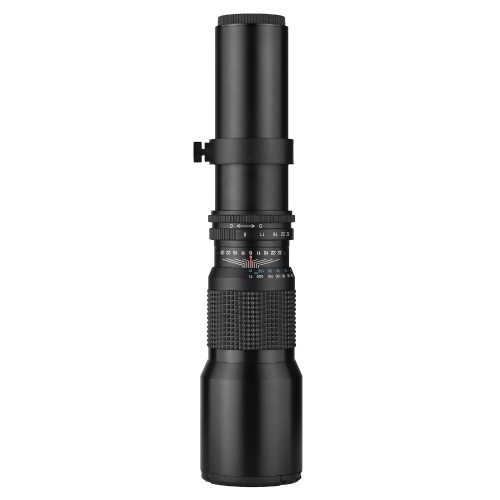 Andoer 500mm/ 1000mm f/8 High Power Camera Telephoto Lens Manual Focus with 2X Converter Lens Cover Lens Protector Carrying Bag for Scenery Photography Stage Shooting Sport Event Photography Replacement for Nikon D40 D40X D60 D90 D100 D200 D300 D500 D600  