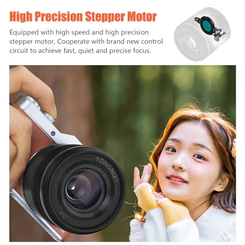 YONGNUO YN25mm F1.7M Camera Prime Lens Auto/ Manual Focus Large Aperture Micro 4/3 Mount Replacement for Panasonic G100/GH5/G9/G95/G85/GX9/GX85/GF10/GF9 for Olympus E-M5 II III/ E-M10 III IV/ PEN-F/ E-PL9/ E-PL10 Cameras 