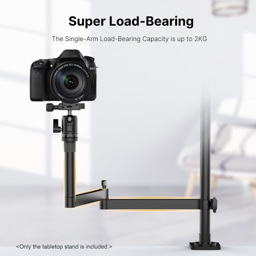 

Ulanzi Tabletop Universal Live Broadcast Boom Arm Desk Mount Stand 3 Flexible Articulating Arms for Microphone DSLR Camera Webcam LED Video Light for Live Streaming Video Recording Online Teaching Meeting