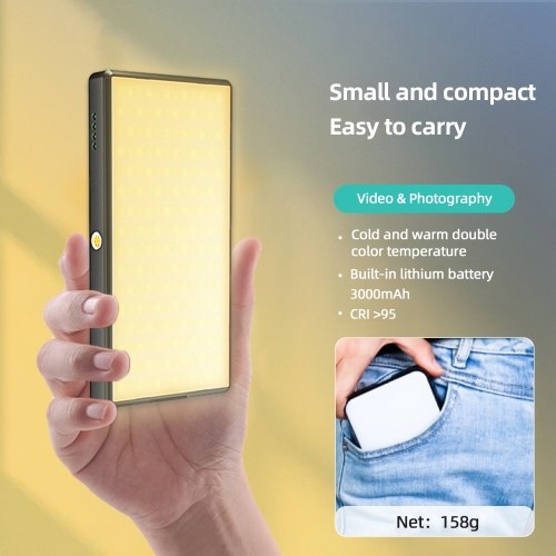 12W Pocket Led Light Mini Video Lamp Photography Light 
