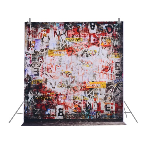 1,5 * 2m backdrop Photographie Ordinateur Imprimé Doodle Scribble Motif