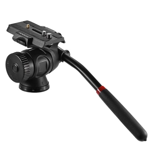 

Andoer 2-Way Tripod Pan/Tilt Head Damping Head with 1/4" 3/8" Quick Release Plate for Canon Nikon Sony DSLR Monopod Slider Panoramic Video Photography