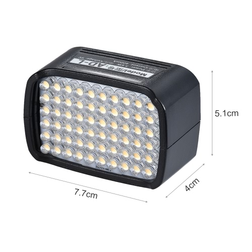 

Светодиодная головка с LED-подсветкой AD-L с 60 светодиодными лампами CRI 95+ 5600K Специально для портативной карманной вспышки G