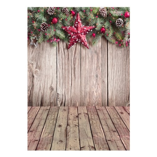 Andoer 1.5 * 2.1m/5 * 7ft High Quality Christmas Style Photography Background