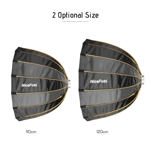 

NiceFoto LED-Φ120cm Quick Set-up Folding Deep Parabolic Umbrella Softbox