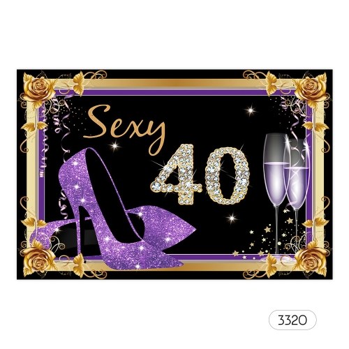 

7*5ft Happy Birthday Photo Backdrop Adult Birthday Theme Photography Background