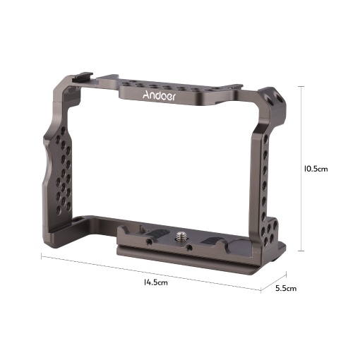 Andoer Aluminum Alloy Camera Cage Video Rig Replacement for Sony A7R III/ A7 II/ A7III 