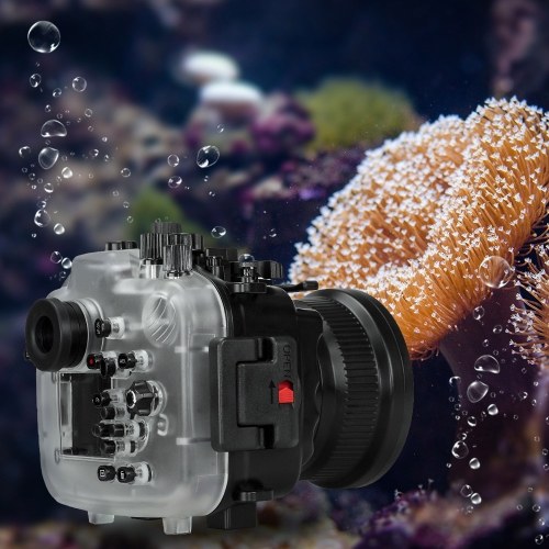 

Waterproof Diving Housing Case Cover 40m/130ft Underwater Replacement for Sony A7RIII Camera 16-35mm Lens