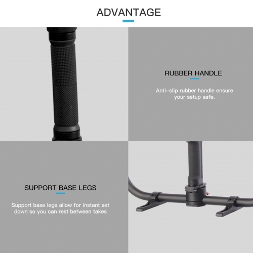 DF DIGITALFOTO MAGIC RING X Professional Dual Handle Grip Ring Handheld Stabilizer Photography Accessory Load Bearing 20KG Replacement for DJI Ronin S/Ronin SC/ DJI RS2/ RSC2/ Moza Air 2 