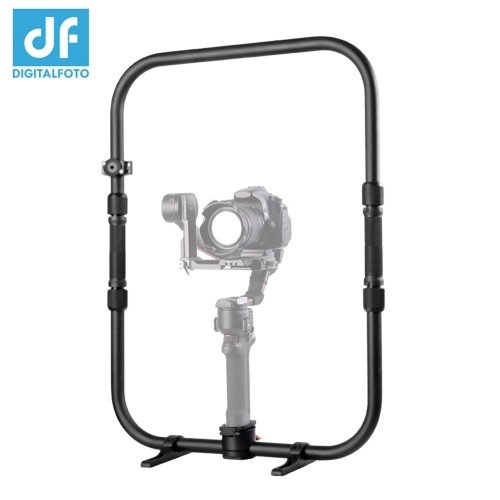 DF DIGITALFOTO MAGIC RING X Professional Dual Handle Grip Ring Handheld Stabilizer Photography Accessory Load Bearing 20KG Replacement for DJI Ronin S/Ronin SC/ DJI RS2/ RSC2/ Moza Air 2 