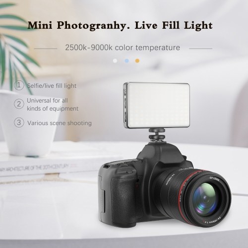 Portable Clip-on LED Video Light Computer Tablet Mobile Phone Video Conference Light 