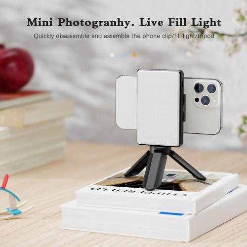 Portable Clip-on LED Video Light Computer Tablet Mobile Phone Video Conference Light 