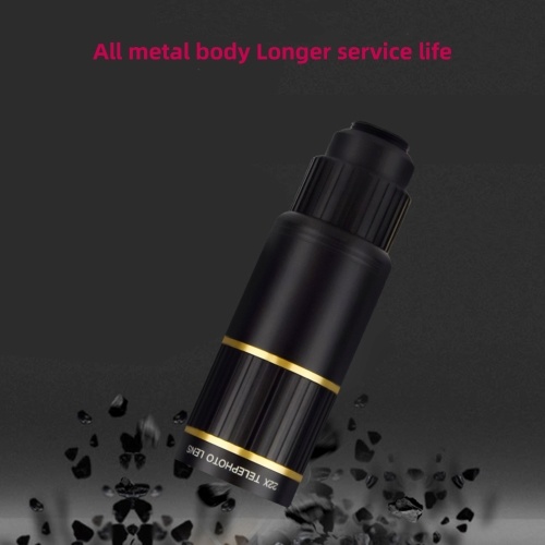 22X Phone Telephoto Lens Kit with Phone Holder Lens Clip Eyecap Cleaning Cloth Mini Tripod for Hiking Camping Wildlife Observation Moon Sports Game Concert Watching 