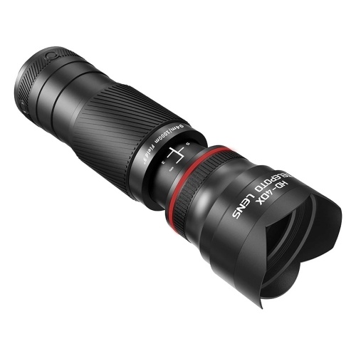 40X Zoom Lens with Tripod Phone Telephoto Lens Phone Telescope Phone Camera Lens for Hiking Camping Wildlife Observation Moon Sports Game Concert Watching 