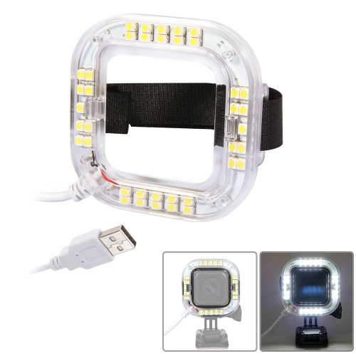 Andoer USB LED Light Ring for GoPro Hero4 Session Action Camera only