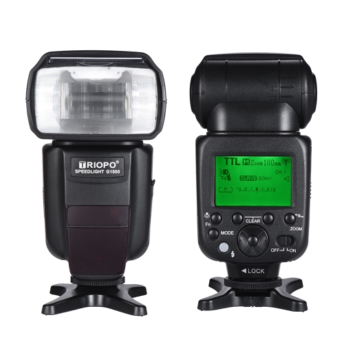 TRIOPO G1500 2.4G HSS 1/8000s GN58 TTL Wireless Master Slave Flash Speedlite