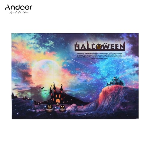 

Andoer Halloween Style 1.5*2.1meters / 5*7feet Foldable Vinyl Photography Backdrop Background