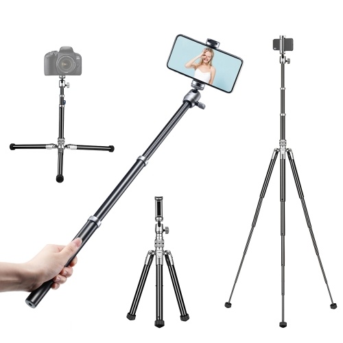 

Ulanzi SK-04 Selfie Stick Tripod Stand 145cm 8-Section 3-Level Tripod Angle
