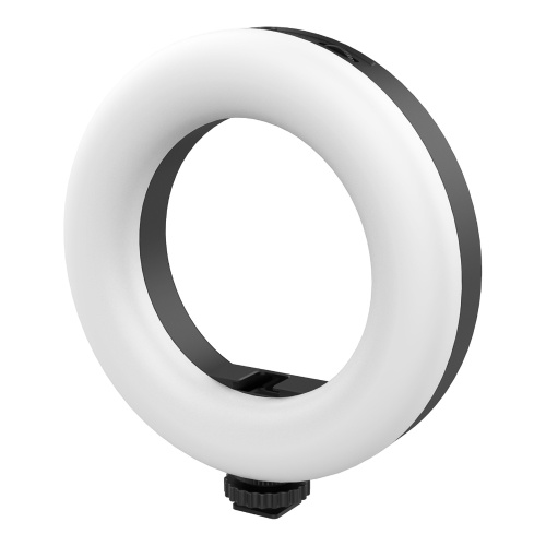 

VIJIM VL64 6 Inch Mini Selfie Ring Light LED Beauty Light 3 Lighting Modes 3200K-5600K Dimmable Built-in Rechargeable Battery with Cold Shoe Mount for Vlog Live Streaming Online Video Makeup