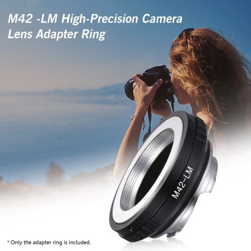 Andoer M42 -LM Camera Lens Adapter Ring Replacement for M42 Screw Mount Lens to Leica Camera M240 M240P M262 M3 M2 M1 M4 M5 M6 MP M7 M8 M9 M9-P M Monochrom M-E M M-P M10 M-A 