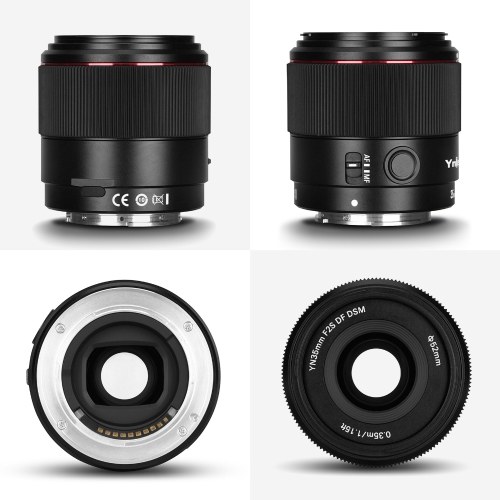 

YNLENS YN35mm F2S DF 35mm E-Mount Full Frame Camera Lens F2.0 Large Aperture 8 Groups 9 Blades High-quality Focus Motor Auto Focus Replacement for Sony E-Mount Cameras