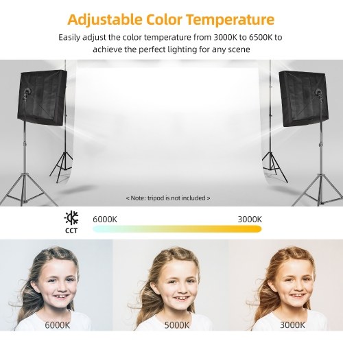 60*60cm Foldable LED Video Light Mat 100W Flexible LED Panel Light Photography Lighting Kit 