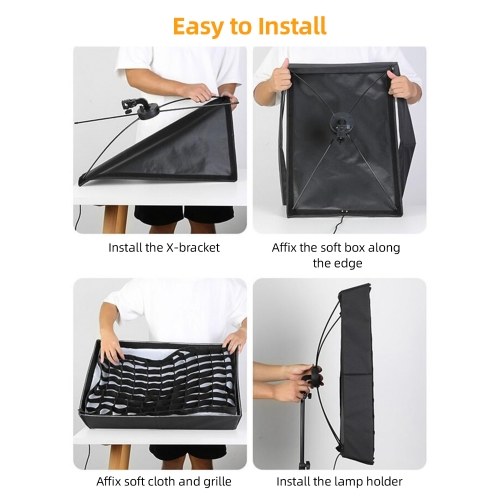 60*60cm Foldable LED Video Light Mat 100W Flexible LED Panel Light Photography Lighting Kit 