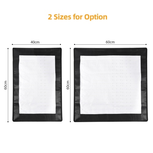 60*60cm Foldable LED Video Light Mat 100W Flexible LED Panel Light Photography Lighting Kit 