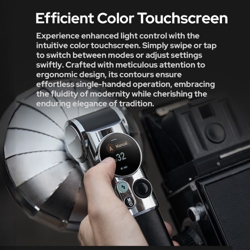 Godox Lux Master Retro Camera Flash GN25 Color Touch Panel 