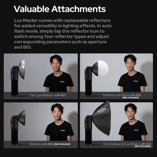 Godox Lux Master Retro Camera Flash GN25 Color Touch Panel 