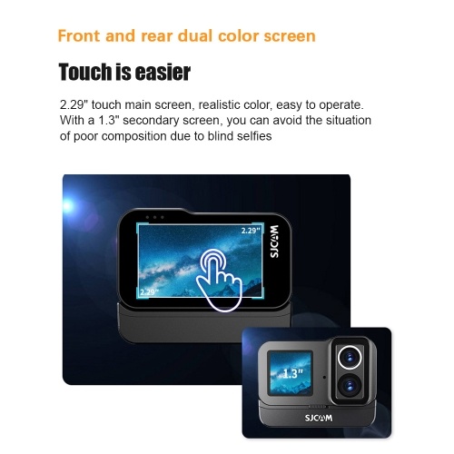 SJCAM SJ20 Action Camera Kit 2.0in Touch Control Screen with External Battery Waterproof Case Camera Charging Grip 