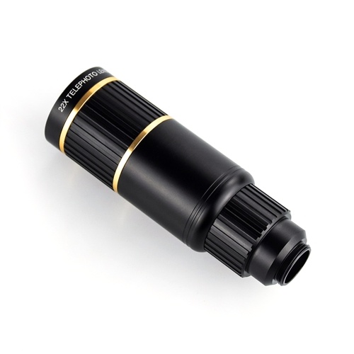 22X Phone Telephoto Lens Kit with Phone Holder Lens Clip Eyecap Cleaning Cloth Mini Tripod for Hiking Camping Wildlife Observation Moon Sports Game Concert Watching 