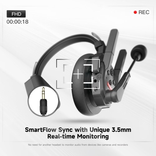 SYNCO Xtalk XPro2 2-Person Wireless Intercom Headset System 