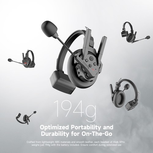 SYNCO Xtalk XPro2 2-Person Wireless Intercom Headset System 