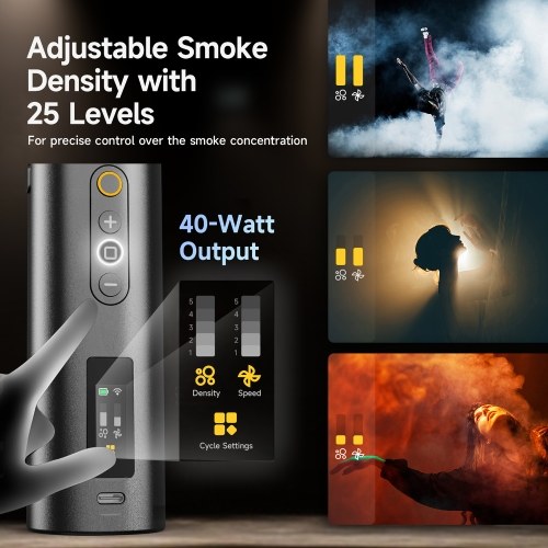 COLBOR Portable Fog Machine 40W Handheld Smoke Machine with Remote Control 