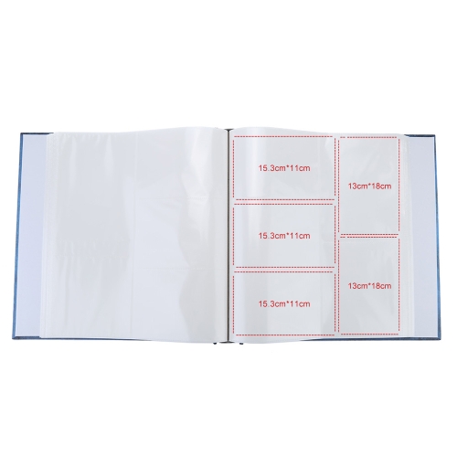 

Various Size 7" 6" 5" Combination 600 Pockets Book Style Interleaf Postcard Picture Camera Photo Album Holder Storage Case for Gift Lover Baby Friend