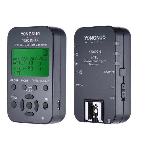 YONGNUO YN622N-KIT Wireless Remote Control 100M I-TTL Flash Trigger Transceiver Pair Kit for Nikon D70 D80 D90 D200 D300 DSLRs