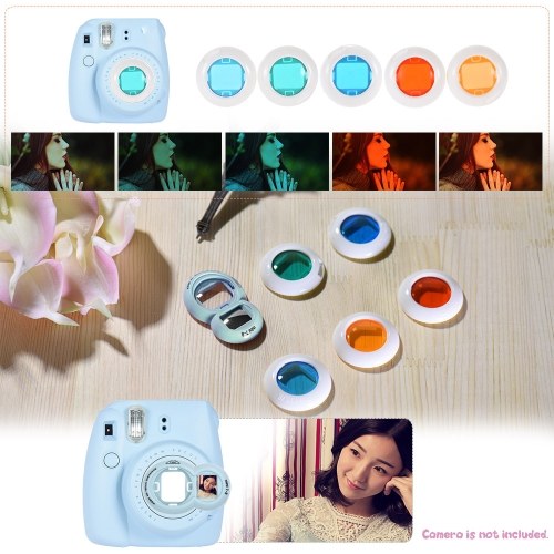 

Andoer 14 in 1 Accessories Bundle for Fujifilm Instax Mini 8/8+/8s/9 with Camera Case/Strap/Sticker/Selfie Lens/Filter/Album/Photo Frame/Border Sticker/Corner Sticker/Pen, Blue